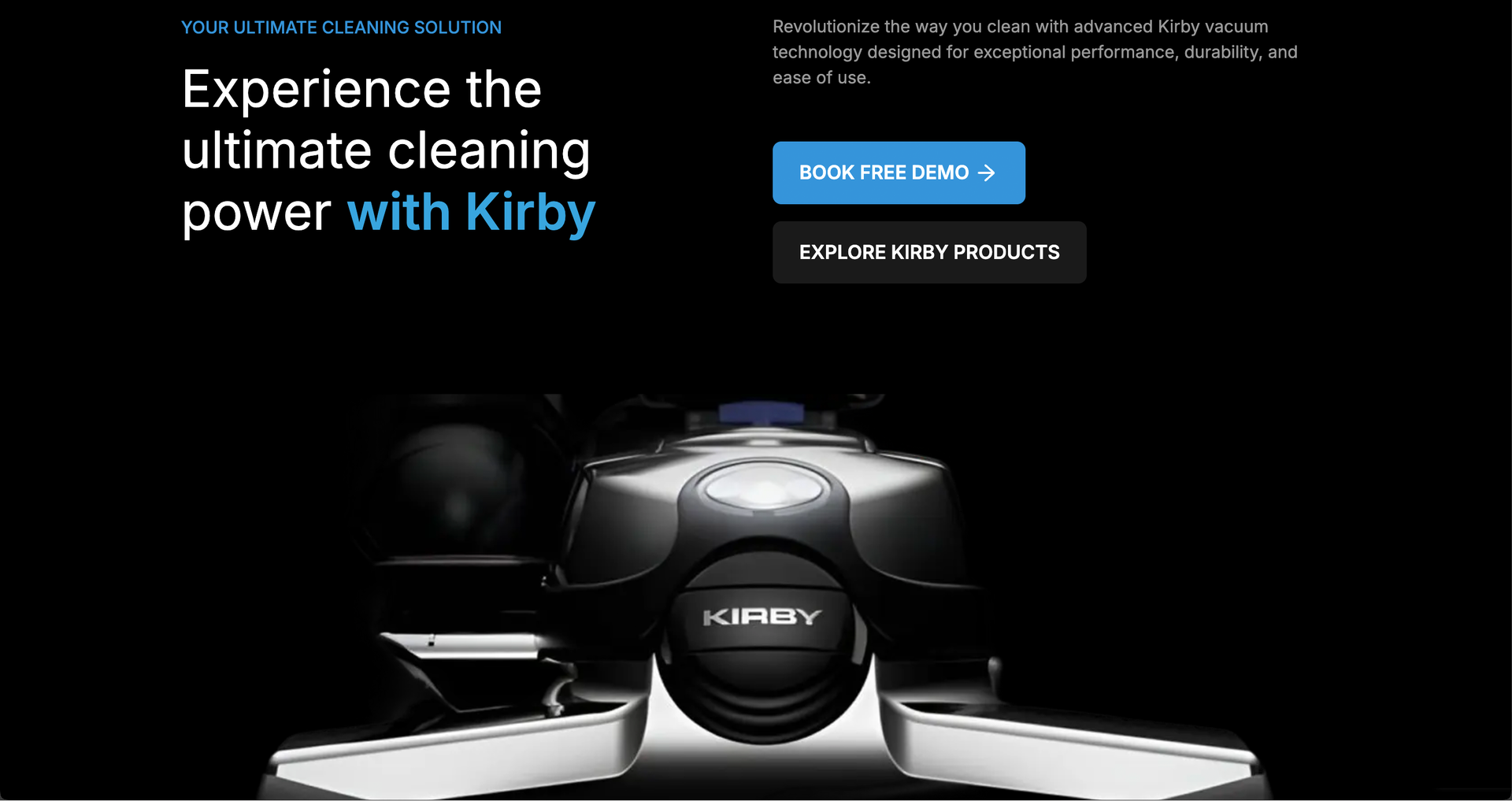 Kirby - Landing Page